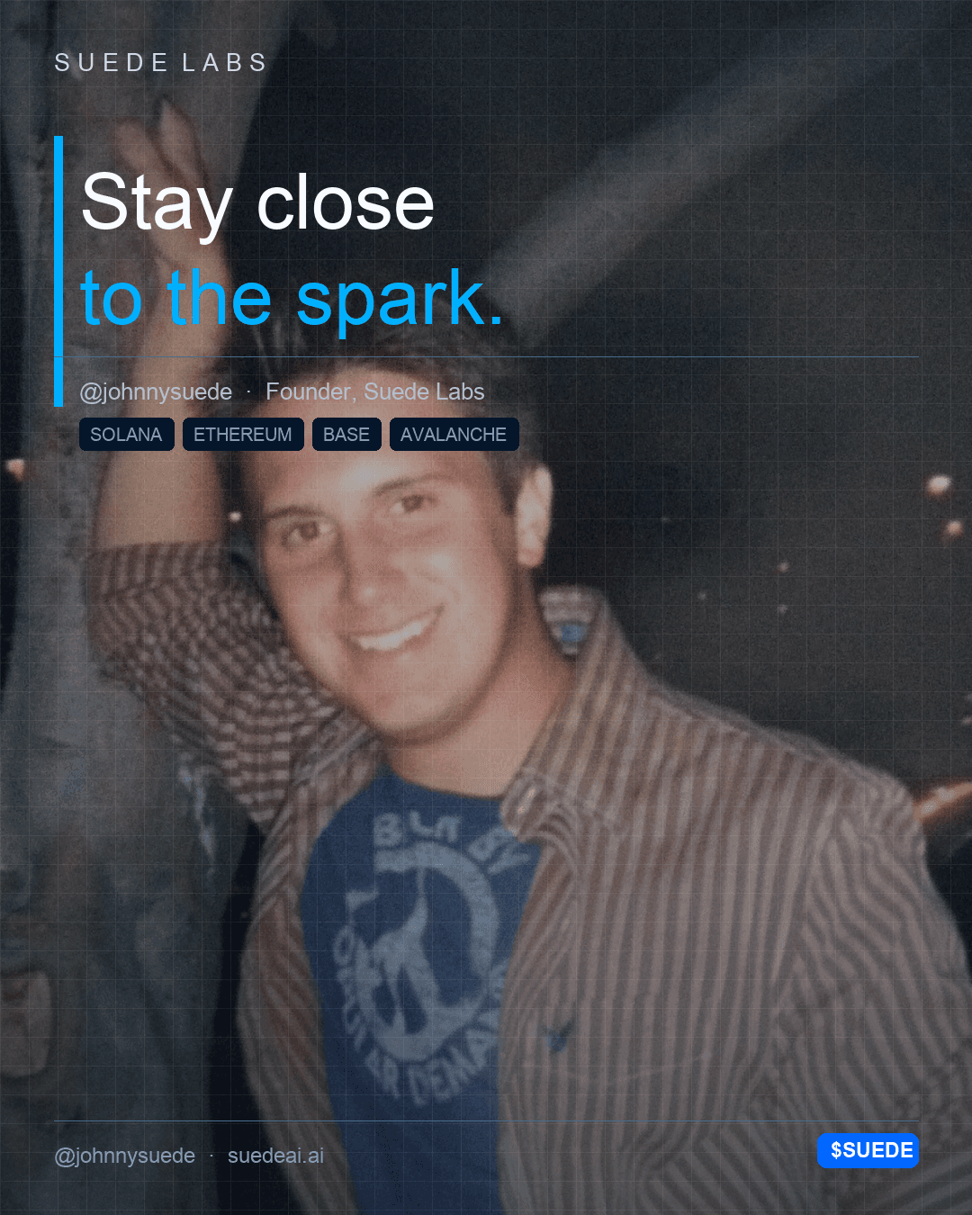 Jason Colapietro candid closeup, founder behind Suede AI rights and royalty protocol